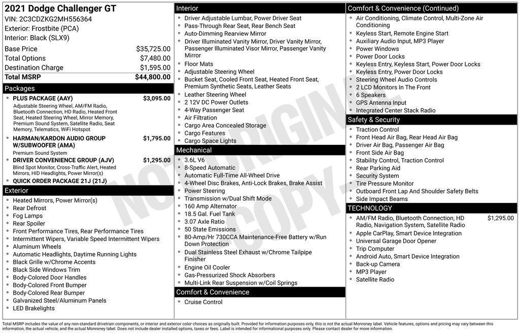 used 2021 Dodge Challenger car, priced at $25,900