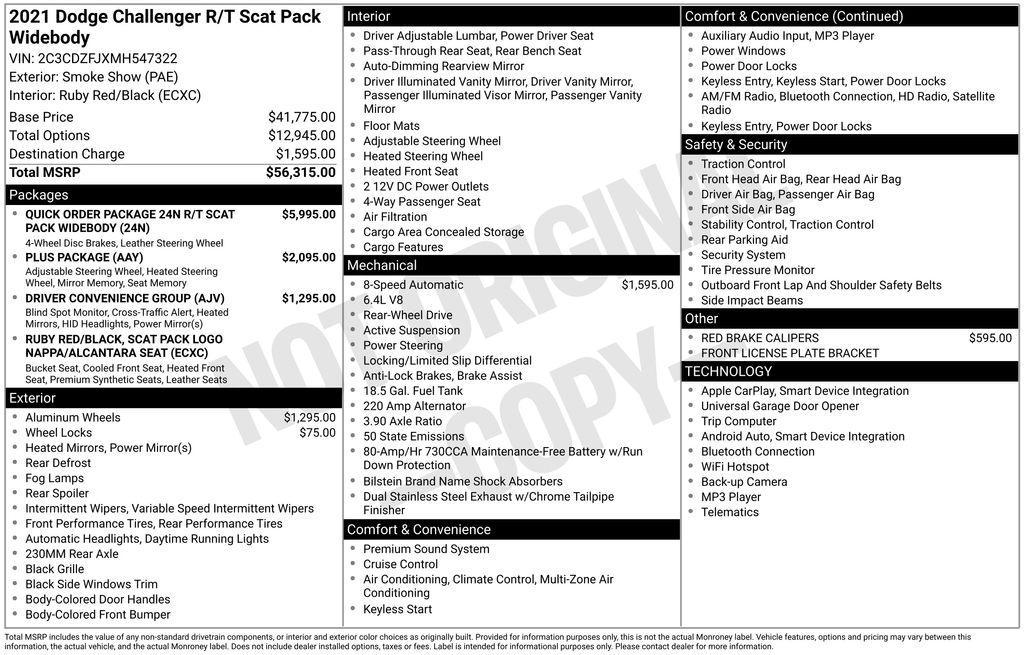 used 2021 Dodge Challenger car, priced at $40,900