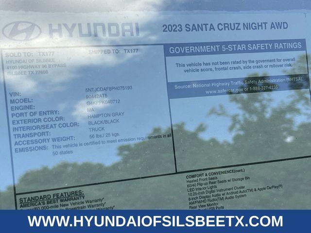 new 2023 Hyundai Santa Cruz car, priced at $36,973