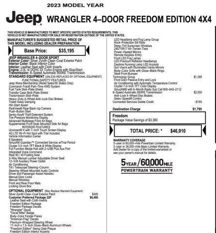 used 2023 Jeep Wrangler car, priced at $39,995