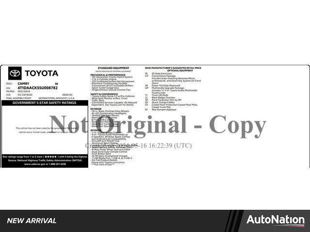 used 2025 Toyota Camry car, priced at $30,995