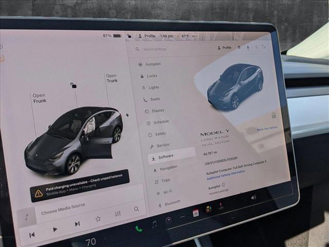 used 2020 Tesla Model Y car, priced at $27,500