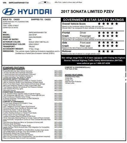used 2017 Hyundai Sonata car, priced at $16,480