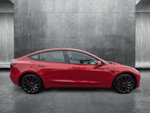 used 2023 Tesla Model 3 car, priced at $34,795