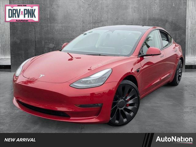 used 2023 Tesla Model 3 car, priced at $34,795