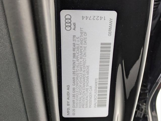 new 2025 Audi A5 car, priced at $53,685