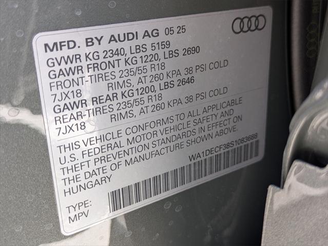 new 2025 Audi Q3 car, priced at $44,015