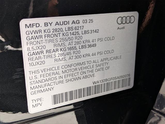new 2025 Audi Q6 e-tron car, priced at $75,410