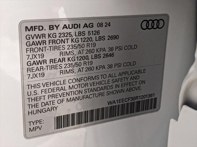 new 2024 Audi Q3 car, priced at $47,920