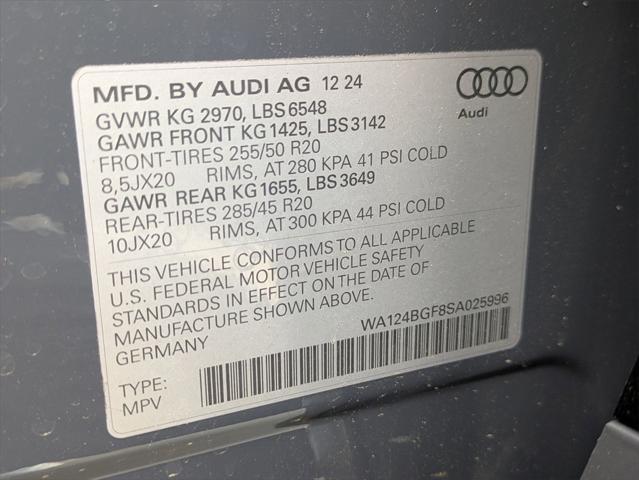 new 2025 Audi Q6 e-tron car, priced at $75,090