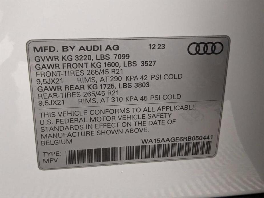 new 2024 Audi Q8 e-tron car, priced at $84,270