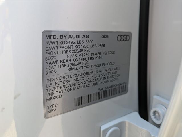 new 2025 Audi Q5 car, priced at $60,290