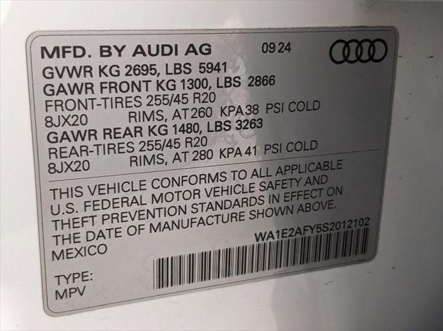 new 2025 Audi Q5 car, priced at $71,160