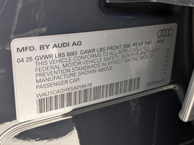 new 2025 Audi A6 e-tron car, priced at $70,190