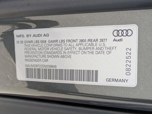 new 2025 Audi A6 car, priced at $80,035