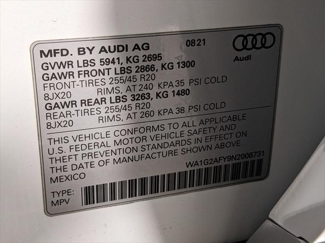 used 2022 Audi Q5 car, priced at $36,500