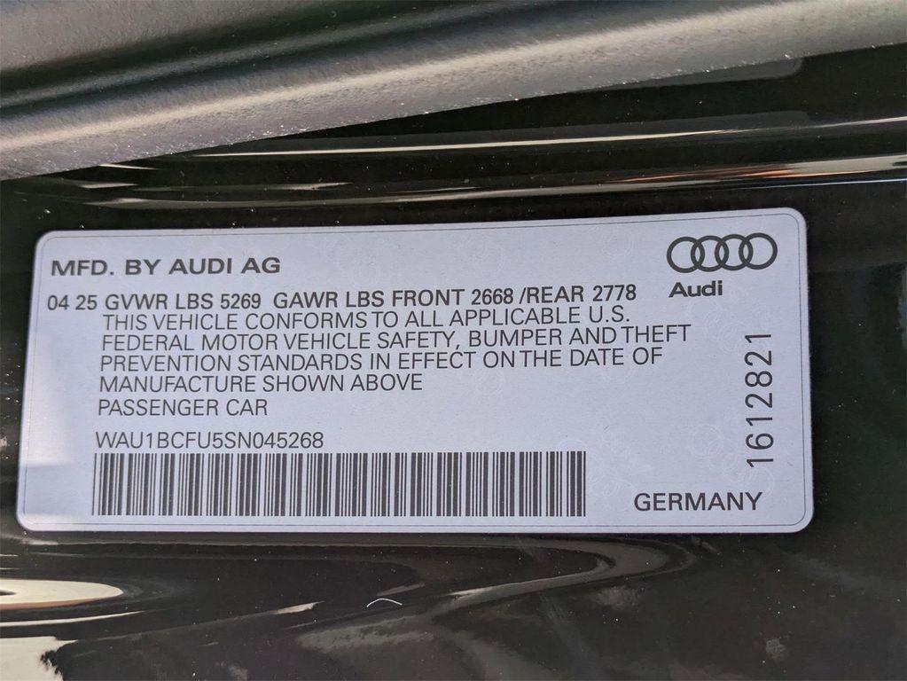 new 2025 Audi A5 car, priced at $54,485
