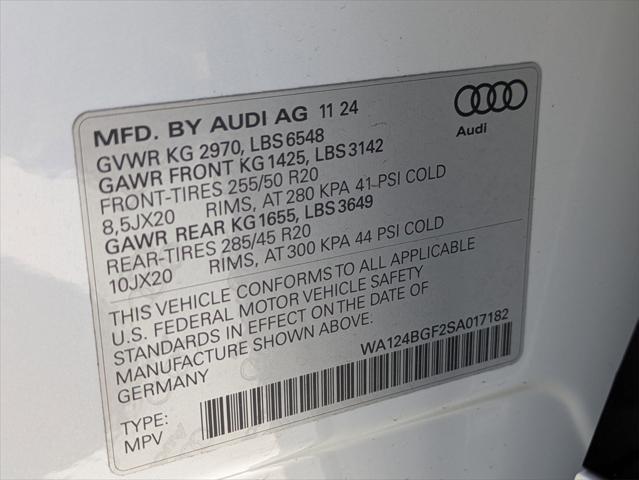new 2025 Audi Q6 e-tron car, priced at $75,175