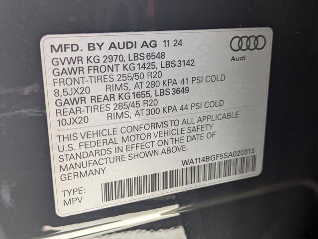 new 2025 Audi Q6 e-tron car, priced at $72,065