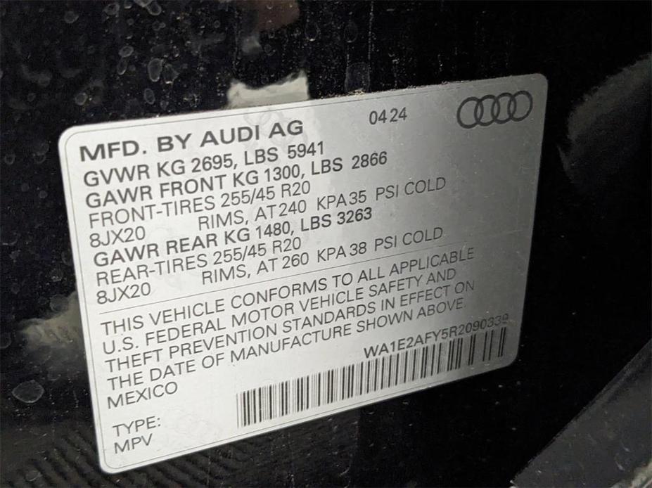 new 2024 Audi Q5 e car, priced at $67,085