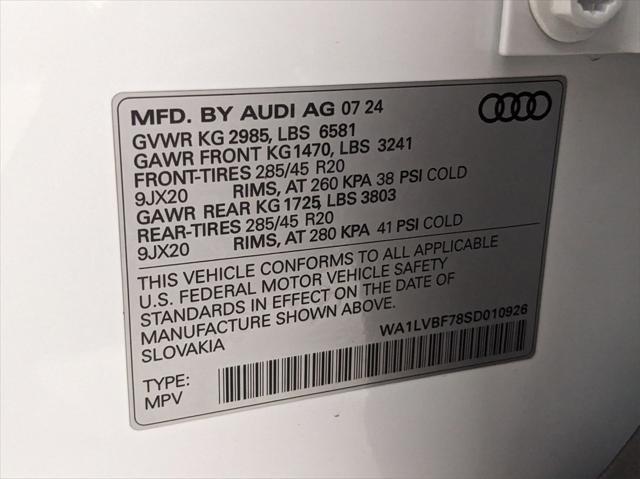 new 2025 Audi Q7 car, priced at $75,510