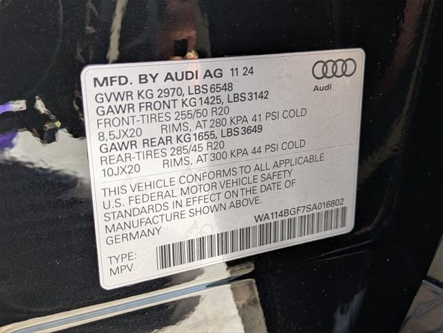 new 2025 Audi Q6 e-tron car, priced at $72,660