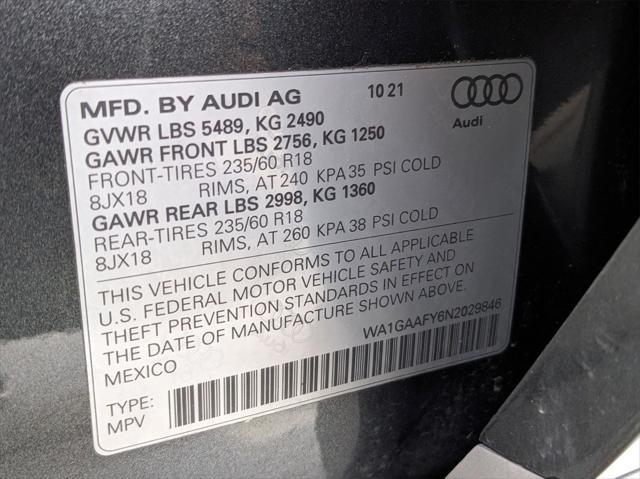 used 2022 Audi Q5 car, priced at $29,950