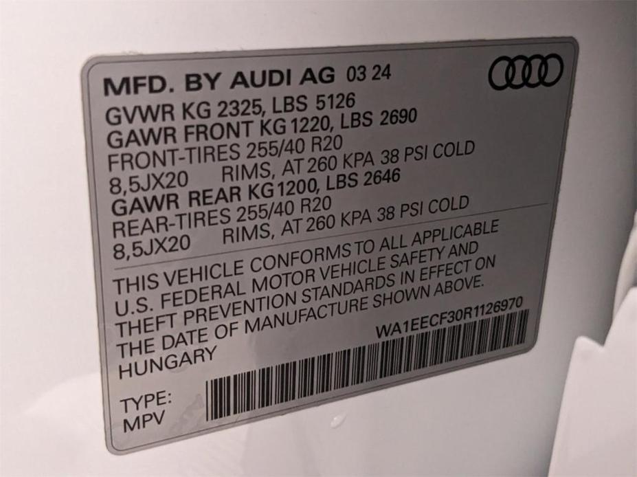 new 2024 Audi Q3 car, priced at $47,620