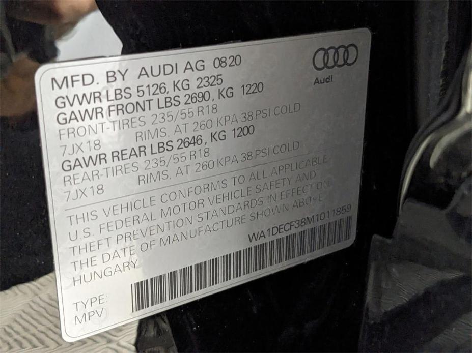 used 2021 Audi Q3 car, priced at $27,950