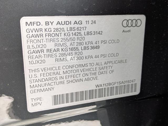 new 2025 Audi Q6 e-tron car, priced at $70,660