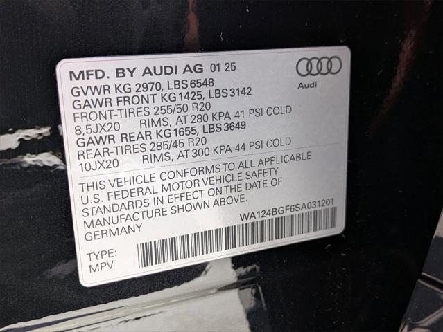 new 2025 Audi Q6 e-tron car, priced at $73,875