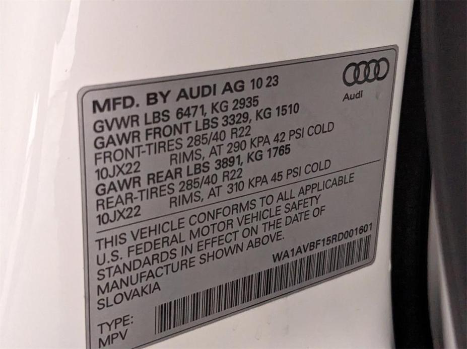 new 2024 Audi Q8 car, priced at $79,030