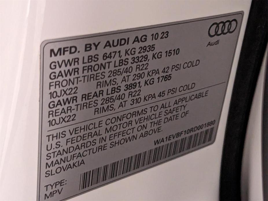 new 2024 Audi Q8 car, priced at $84,980