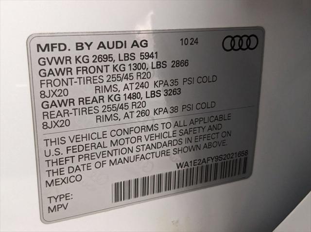 new 2025 Audi Q5 car, priced at $69,160