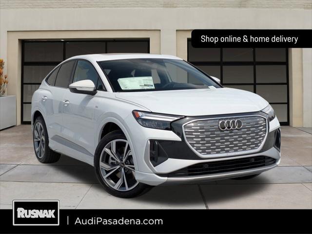 new 2025 Audi Q4 e-tron Sportback car, priced at $62,285