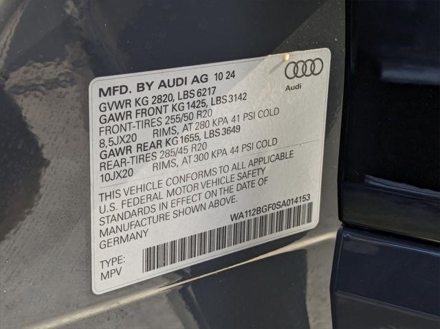 new 2025 Audi Q6 e-tron car, priced at $70,065