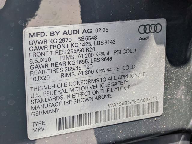 new 2025 Audi Q6 e-tron car, priced at $73,515