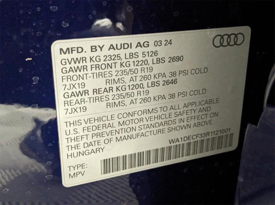 new 2024 Audi Q3 car, priced at $44,135