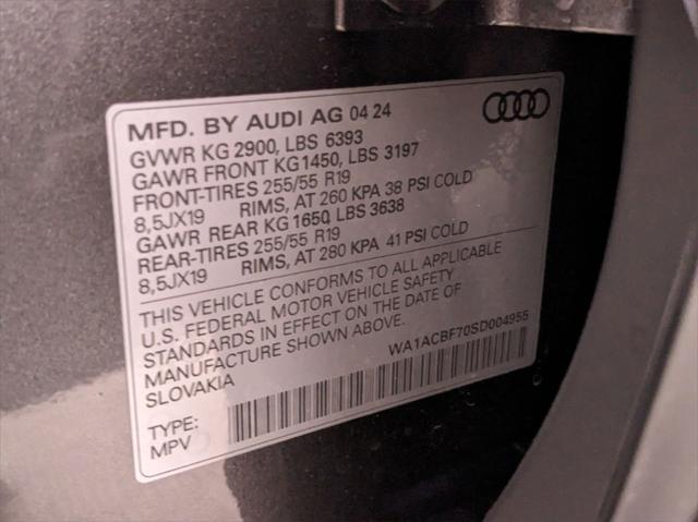 new 2025 Audi Q7 car, priced at $65,020