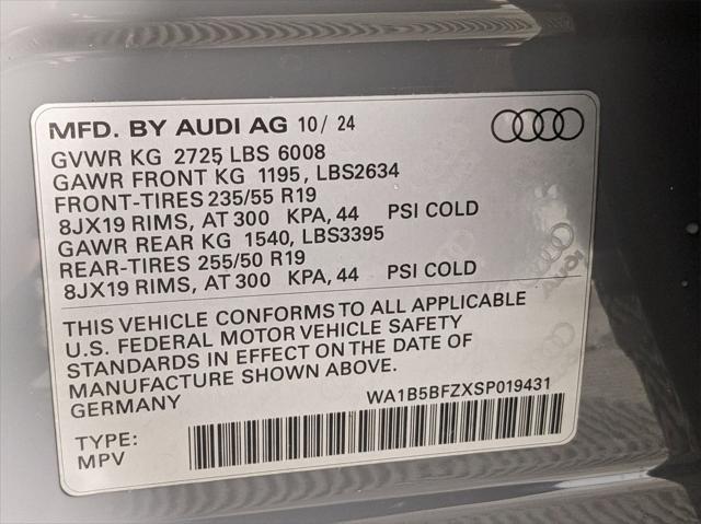 new 2025 Audi Q4 e-tron car, priced at $56,040