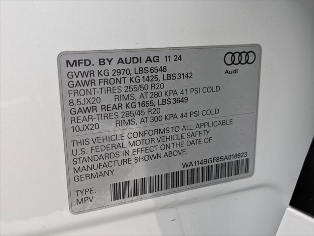 new 2025 Audi Q6 e-tron car, priced at $72,335