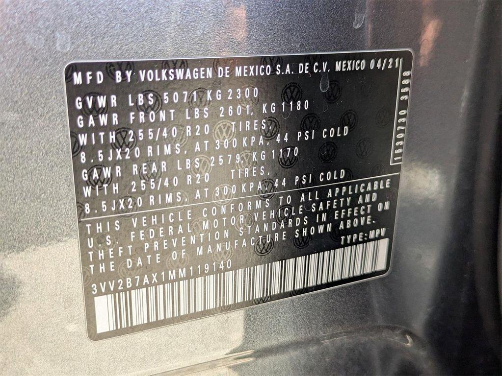 used 2021 Volkswagen Tiguan car, priced at $19,950