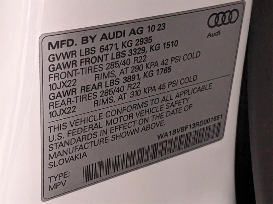 new 2024 Audi Q8 car, priced at $82,030