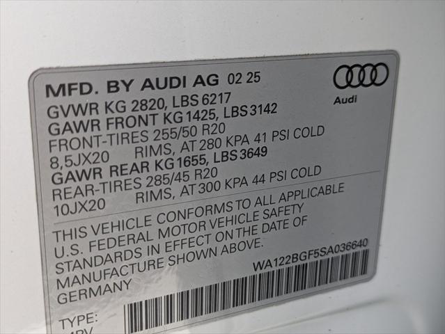 new 2025 Audi Q6 e-tron car, priced at $72,110
