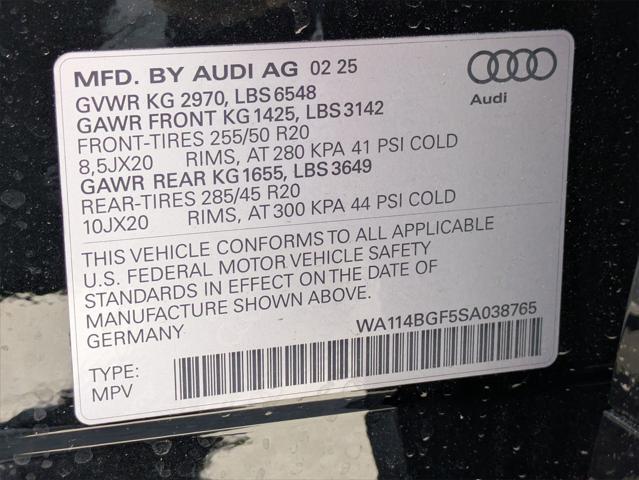 new 2025 Audi Q6 e-tron car, priced at $71,210