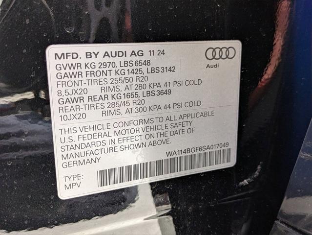 new 2025 Audi Q6 e-tron car, priced at $72,660