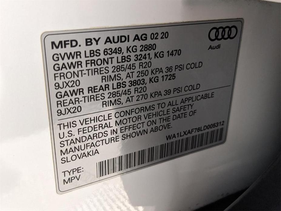 used 2020 Audi Q7 car, priced at $34,988