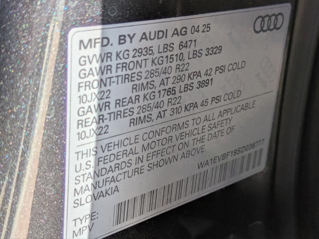 new 2025 Audi Q8 car, priced at $85,125