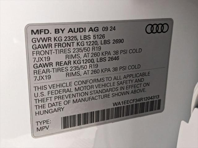 new 2024 Audi Q3 car, priced at $47,920