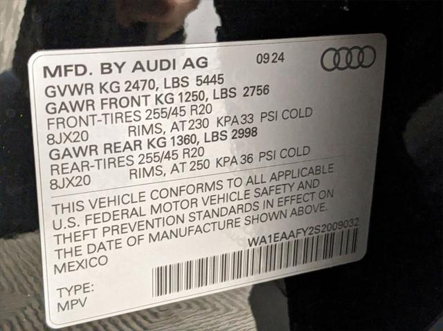 new 2025 Audi Q5 car, priced at $56,885